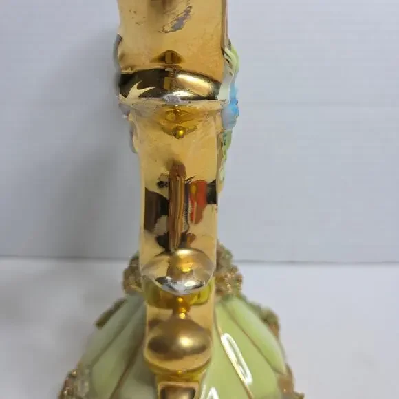 Vintage Ceramic Capodimonte-style Sesto Florentino Candelabra Made in Italy